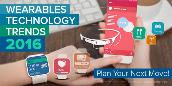 Banner of Wearables Technology & Application Trends 2016 Article